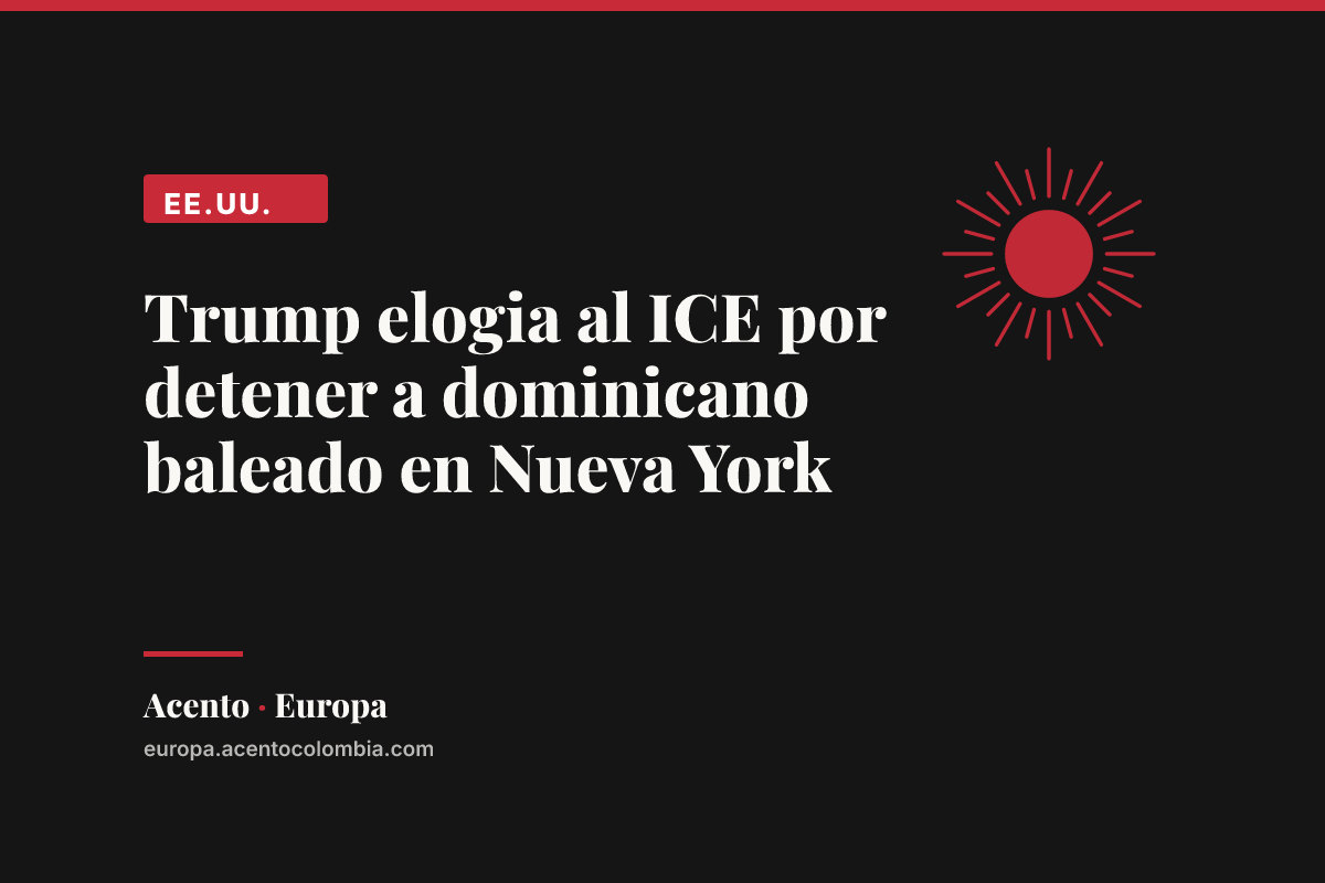 Trump elogia al ICE por detener a dominicano baleado en Nueva York