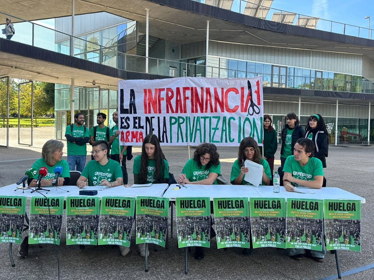 Las universidades públicas de Madrid irán a la huelga el 4 y 5 de noviembre