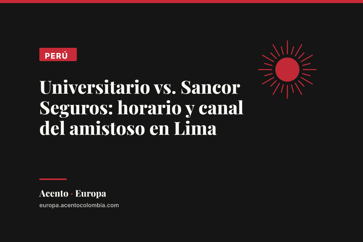 Universitario vs. Sancor Seguros: horario y canal del amistoso en Lima