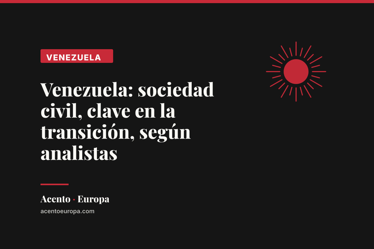 Venezuela: sociedad civil, clave en la transición, según analistas