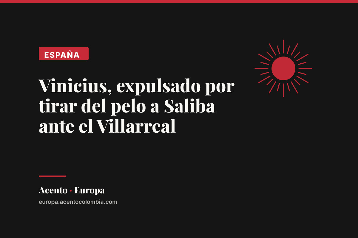 Vinicius, expulsado por tirar del pelo a Saliba ante el Villarreal